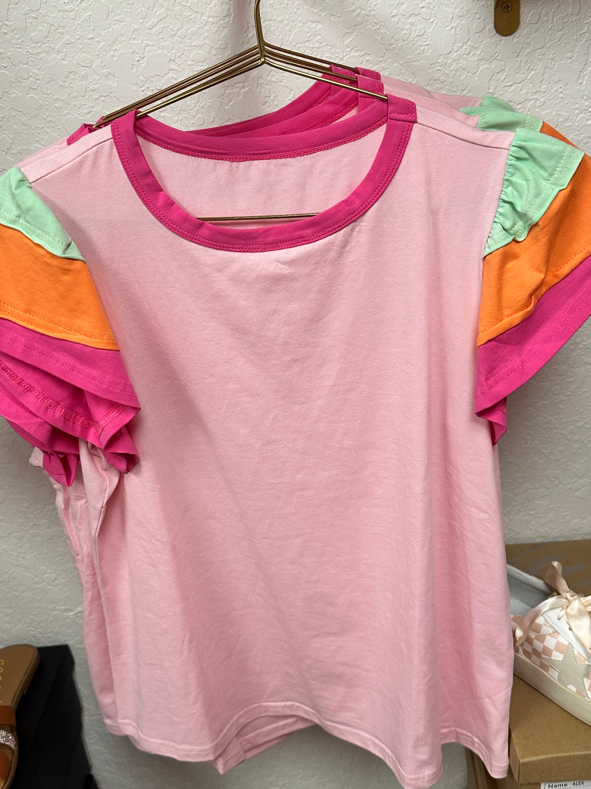 COLORFUL RUFFLE SHIRT