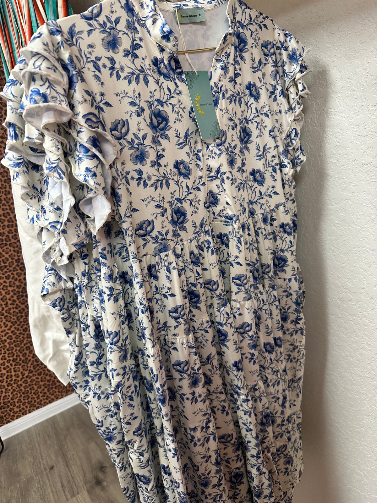 BLUE FLORAL DRESS