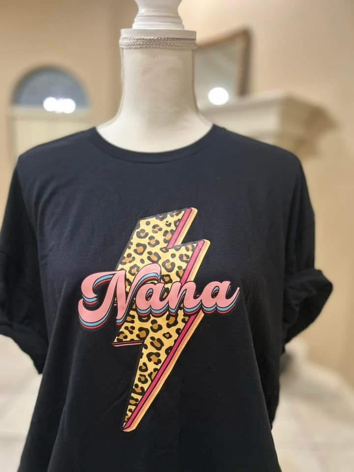 LEOPARD NANA BOLT SHIRT