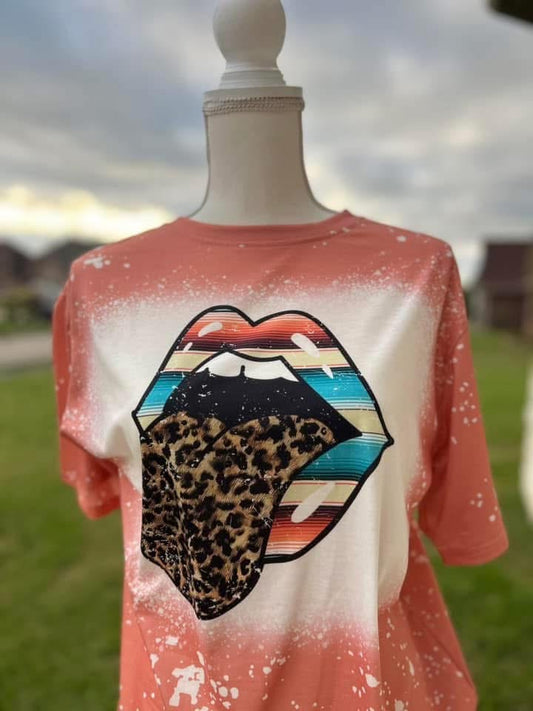 SERAPE LEOPARD TONGUE SHIRT